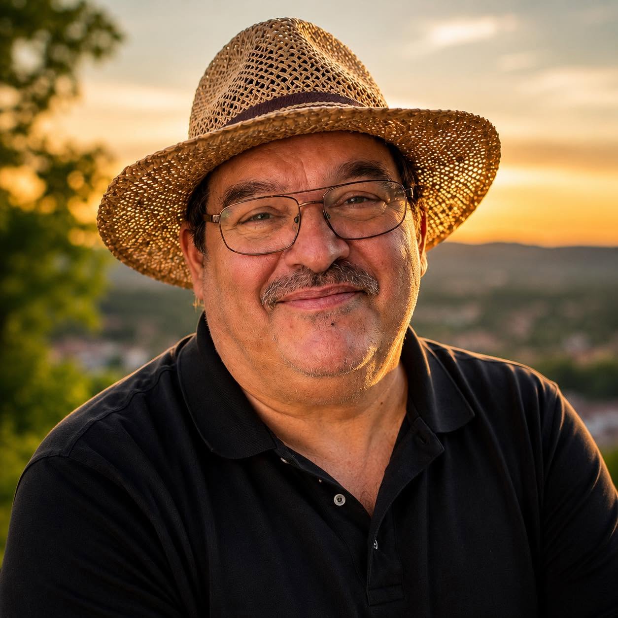 Berthold Möller mit Strohhut als Titelbild für Pottstimme – Der Blog ausm Revier